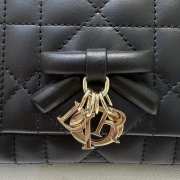 Uubags My Tender Dior Top Handle Mini Bag Black Macro Cannage Lambskin 21x11.5x7cm - 6