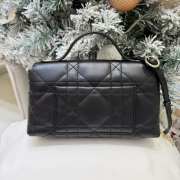 Uubags My Tender Dior Top Handle Mini Bag Black Macro Cannage Lambskin 21x11.5x7cm - 5