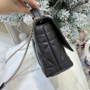 Uubags My Tender Dior Top Handle Mini Bag Black Macro Cannage Lambskin 21x11.5x7cm - 4