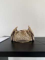 Uubags Chanel 25 Mini Handbag Lambskin And Gold-tone Metal In Light Beige And Black 20x22x12.5cm - 4