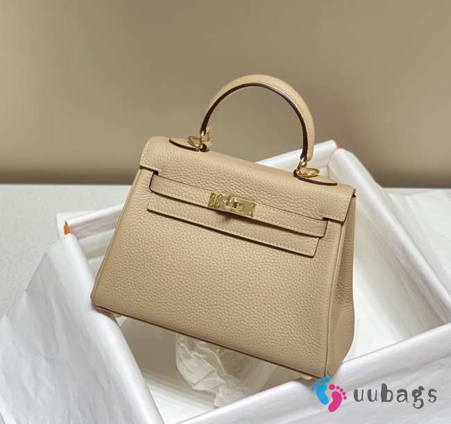 Uubags Hermes Kelly II Sellier Mini Bag In Trench 20cm - 1