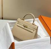 Uubags Hermes Kelly II Sellier Mini Bag In Trench 20cm - 6