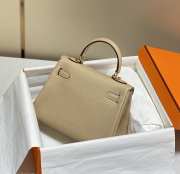 Uubags Hermes Kelly II Sellier Mini Bag In Trench 20cm - 5