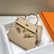 Uubags Hermes Kelly II Sellier Mini Bag In Trench 20cm - 3