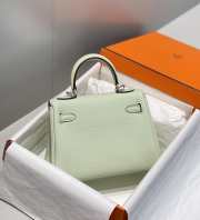 Uubags Hermes Kelly II Sellier Mini Bag In Vert Fizz 20cm - 6