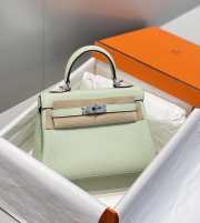 Uubags Hermes Kelly II Sellier Mini Bag In Vert Fizz 20cm - 4
