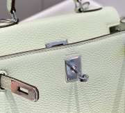 Uubags Hermes Kelly II Sellier Mini Bag In Vert Fizz 20cm - 3