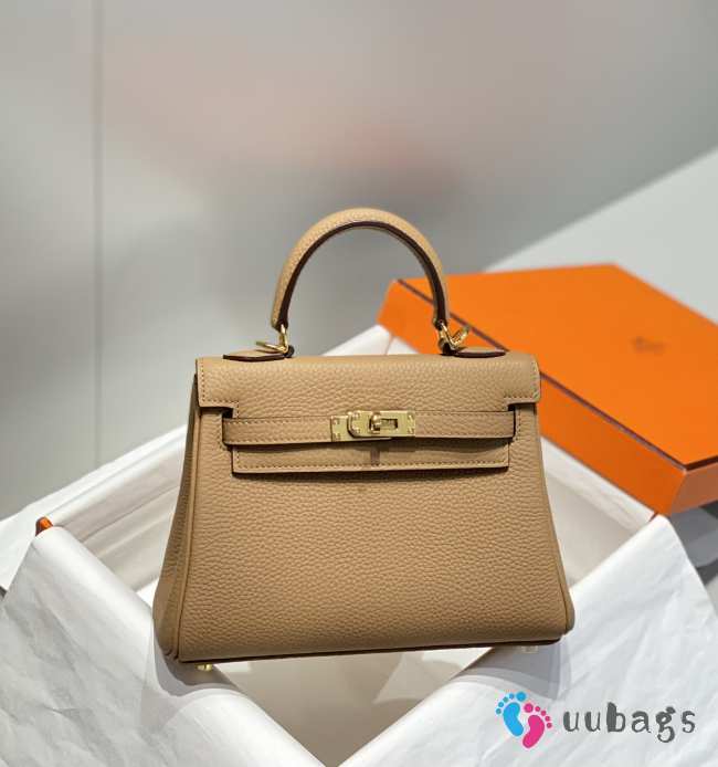 Uubags Hermès Chai Epsom Mini Kelly 20 II Gold Hardware 20cm - 1