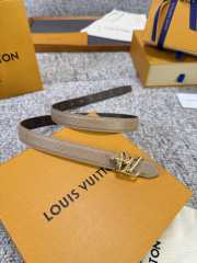 Uubags Louis Vuitton Pretty LV 2cm Double-Sided Belt Taupe/ Brown 01 - 1