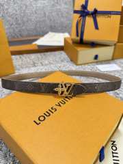 Uubags Louis Vuitton Pretty LV 2cm Double-Sided Belt Taupe/ Brown 01 - 5