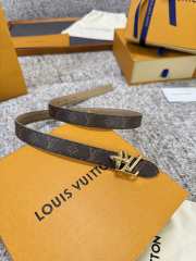 Uubags Louis Vuitton Pretty LV 2cm Double-Sided Belt Taupe/ Brown 01 - 4