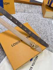 Uubags Louis Vuitton Pretty LV 2cm Double-Sided Belt Taupe/ Brown 01 - 2