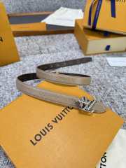 Uubags Louis Vuitton Pretty LV 2cm Double-Sided Belt Taupe/ Brown 02 - 1