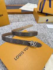 Uubags Louis Vuitton Pretty LV 2cm Double-Sided Belt Taupe/ Brown 02 - 3