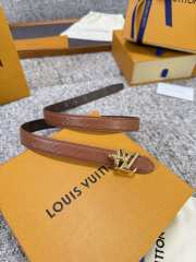 Uubags Louis Vuitton Pretty LV 2cm Double-Sided Belt Caramel/ Brown 01 - 1