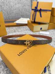 Uubags Louis Vuitton Pretty LV 2cm Double-Sided Belt Caramel/ Brown 01 - 5