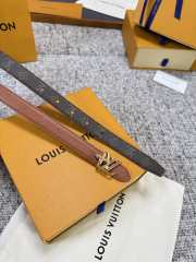 Uubags Louis Vuitton Pretty LV 2cm Double-Sided Belt Caramel/ Brown 01 - 4