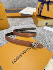 Uubags Louis Vuitton Pretty LV 2cm Double-Sided Belt Caramel/ Brown 02 - 1