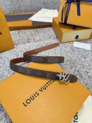 Uubags Louis Vuitton Pretty LV 2cm Double-Sided Belt Caramel/ Brown 02 - 6