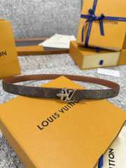 Uubags Louis Vuitton Pretty LV 2cm Double-Sided Belt Caramel/ Brown 02 - 3