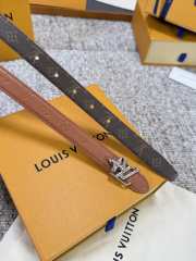 Uubags Louis Vuitton Pretty LV 2cm Double-Sided Belt Caramel/ Brown 02 - 2