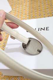Uubags Celine Maison Belt 1.3cm In Taurillon Leather White 01 - 5
