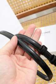 Uubags Celine Maison Belt 1.3cm In Taurillon Leather Black 01 - 4