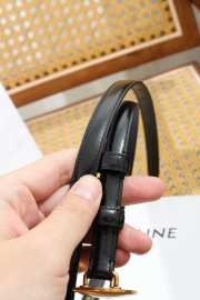 Uubags Celine Maison Belt 1.3cm In Taurillon Leather Black 02 - 2