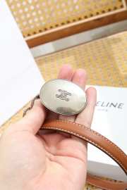 Uubags Celine Maison Belt 1.3cm In Taurillon Leather Brown 01 - 6