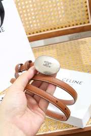 Uubags Celine Maison Belt 1.3cm In Taurillon Leather Brown 01 - 5
