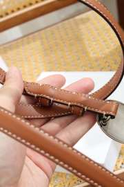 Uubags Celine Maison Belt 1.3cm In Taurillon Leather Brown 01 - 3
