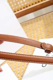 Uubags Celine Maison Belt 1.3cm In Taurillon Leather Brown 02 - 5