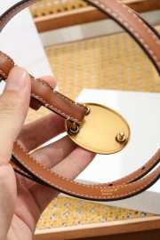 Uubags Celine Maison Belt 1.3cm In Taurillon Leather Brown 02 - 3
