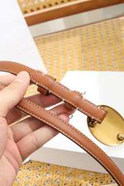 Uubags Celine Maison Belt 1.3cm In Taurillon Leather Brown 02 - 2