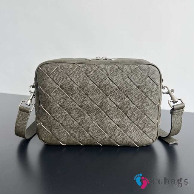 Uubags Bottega Veneta Intrecciato Camera Bag In Khaki 29x19.5x7.5cm - 1