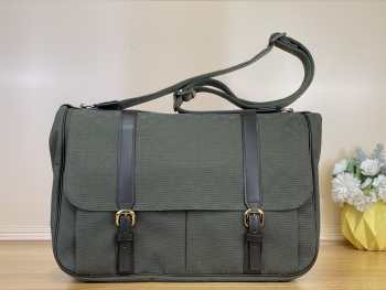 Uubags Louis Vuitton Mini Lin Sac Maman Messenger Diaper Bag Khaki 43x30x20cm