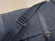 Uubags Louis Vuitton Mini Lin Sac Maman Messenger Diaper Bag Navy Blue 43x30x20cm - 6