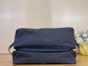 Uubags Louis Vuitton Mini Lin Sac Maman Messenger Diaper Bag Navy Blue 43x30x20cm - 5
