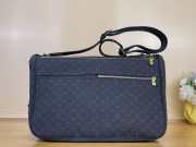 Uubags Louis Vuitton Mini Lin Sac Maman Messenger Diaper Bag Navy Blue 43x30x20cm - 3