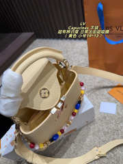 Uubags Louis Vuitton M28716 Capucines Mini Bag In Banane 13.6x21x8cm - 5