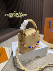 Uubags Louis Vuitton M28716 Capucines Mini Bag In Banane 13.6x21x8cm - 6