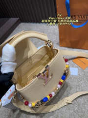 Uubags Louis Vuitton M28716 Capucines Mini Bag In Banane 13.6x21x8cm - 4