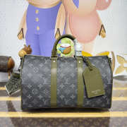 Uubags Louis Vuitton M28639 Keepall Bandoulière 35 Bag In Khaki Green 34x21x16cm - 1