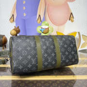 Uubags Louis Vuitton M28639 Keepall Bandoulière 35 Bag In Khaki Green 34x21x16cm - 5