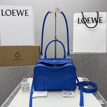 Uubags Loewe small Amazona 180 bag in soft calfskin royal azur 24.5x18.5x10cm