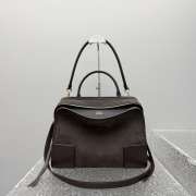 Uubags Loewe medium Amazona 180 bag in suede dark chestnut 28x22.5x11cm - 4