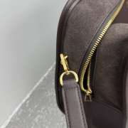 Uubags Loewe medium Amazona 180 bag in suede dark chestnut 28x22.5x11cm - 3