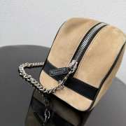 Uubags Chanel Large Zipped Pouch In Suede Calfskin & Silver-Tone Metal Beige 17x29x12cm - 3