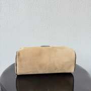 Uubags Chanel Large Zipped Pouch In Suede Calfskin & Silver-Tone Metal Beige 17x29x12cm - 5