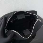 Uubags Chanel Medium Zipped Pouch In Canvas, Calfskin & Silver-Tone Metal Beige & Black 23x13x9cm - 3